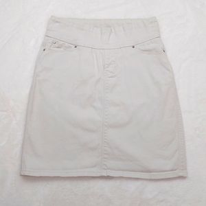 Jag Jeans Cream Beige Jean Pull On Denim Skirt Size 2